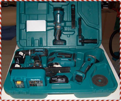 Makita LXT425 Set im Koffer mit 2 Akkus 3,0Ah Li Ionen +Radio BMR100W