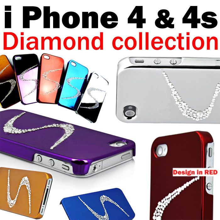 iPhone 4 4s Schutzhülle hülle Bumper Strass Cover Case etui