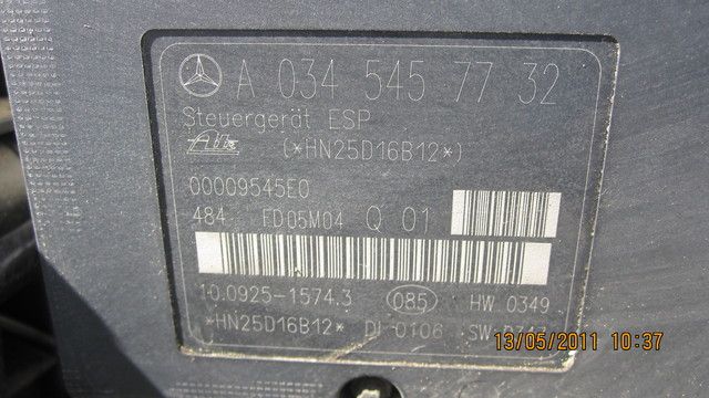 Mercedes ABS Steuergerät A0345457732 incl.Pumpe