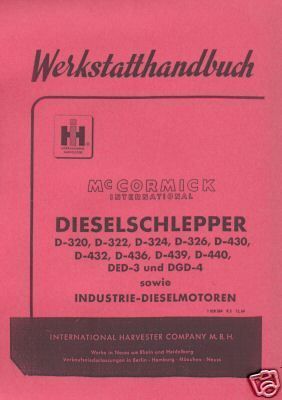 Werkstatthandbuch IHC D 430 Mc Cormick D Serie