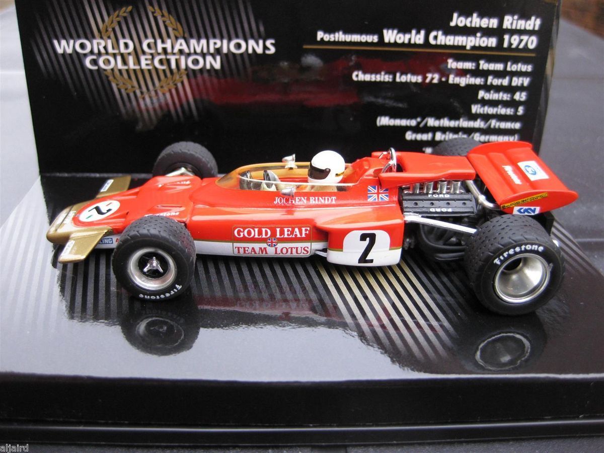 MINICHAMPS 143 LOTUS 72 J.RINDT WORLD CHAMPION (436 700005)