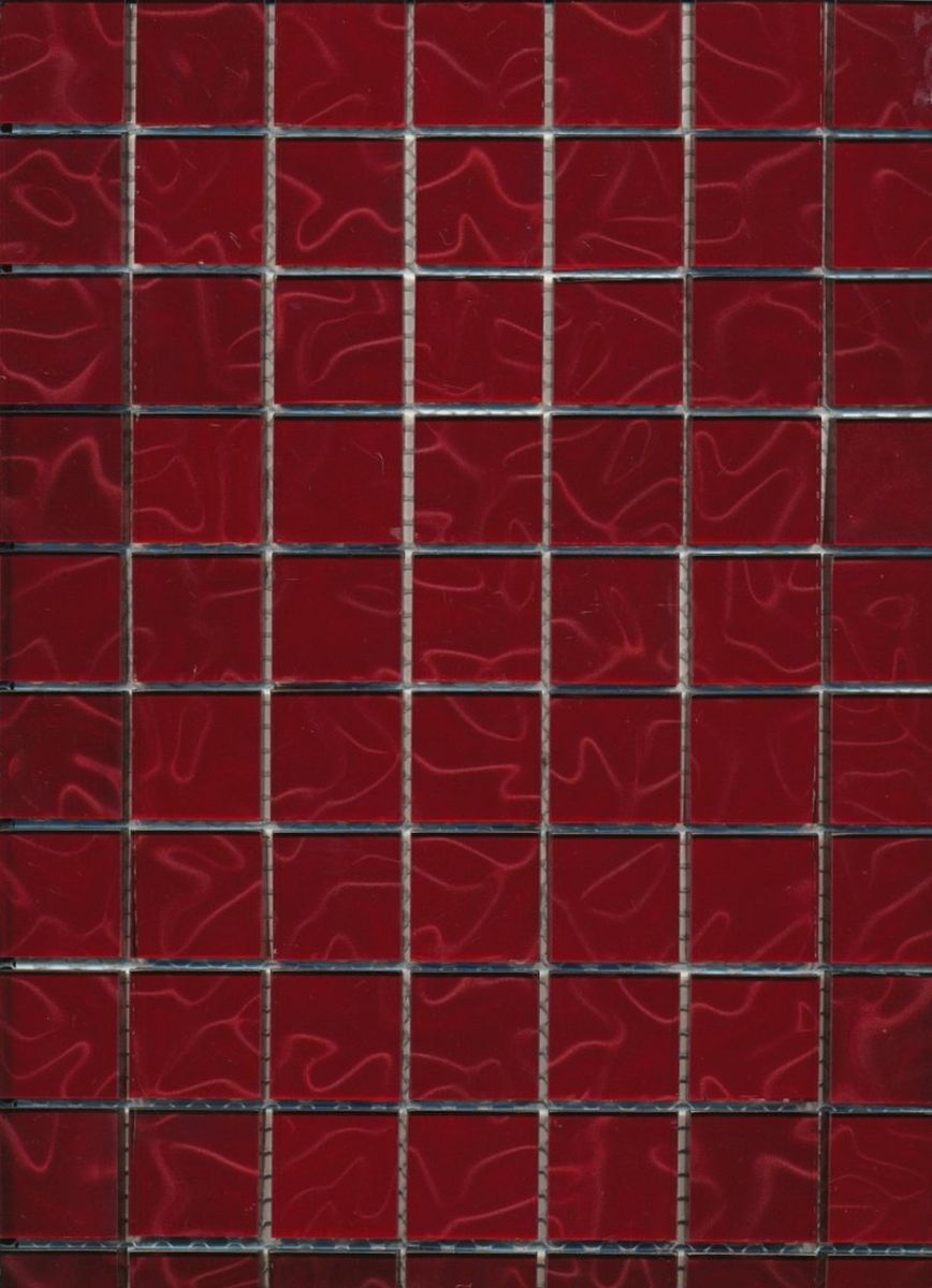 Mosaik Glasfliesen CRYSTAL 3,0 x 3,0 cm 3D Samt rot XCM SM 429