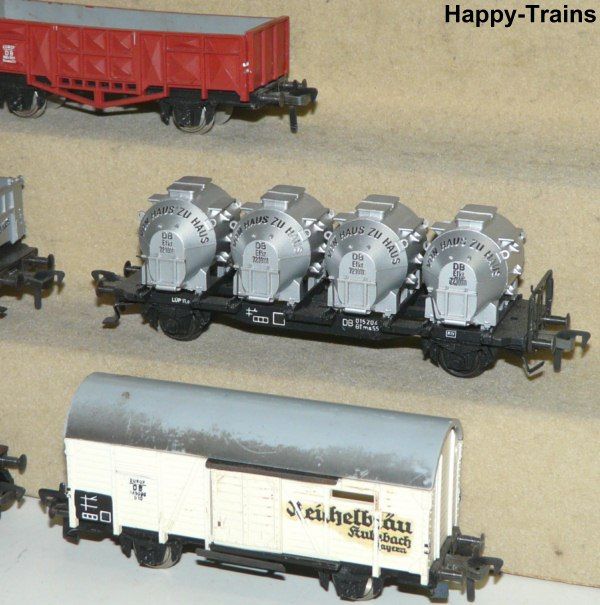 5x Fleischmann/ E 433 Selbstentladewagen +2x Von Haus zu Haus