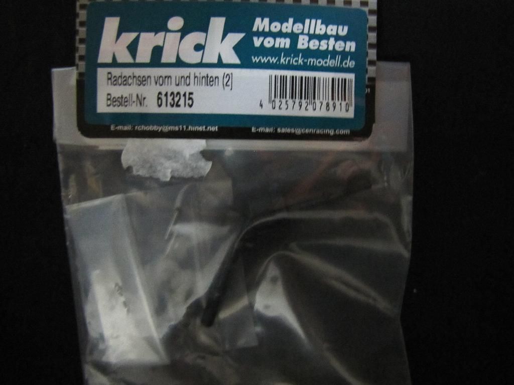 KRICK 613215 Radachsen vorn und hinten (2] NEU&OVP HA 443