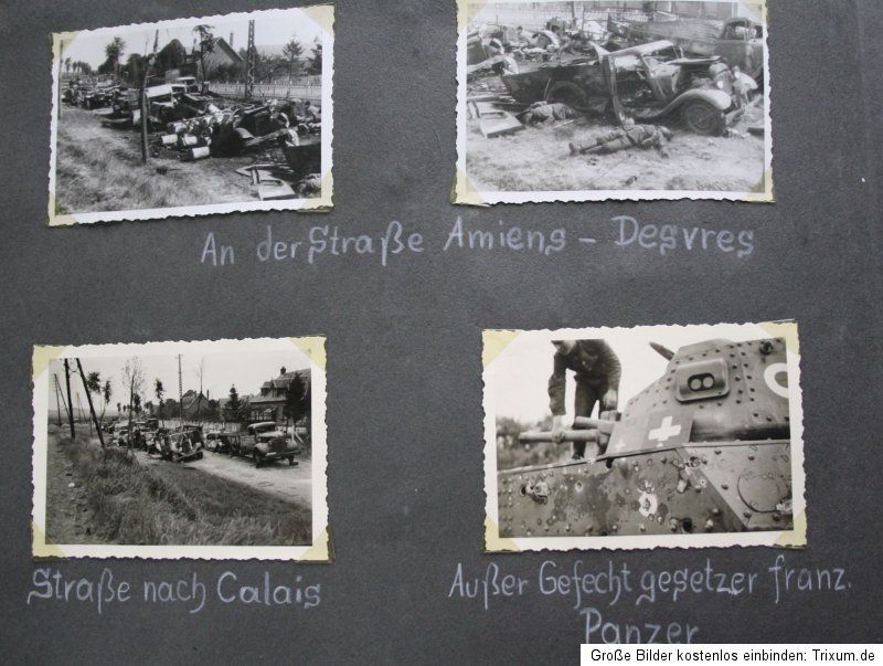 Weltkrieg / WK II KLASSE Fotoalbum / Foto / Panzer