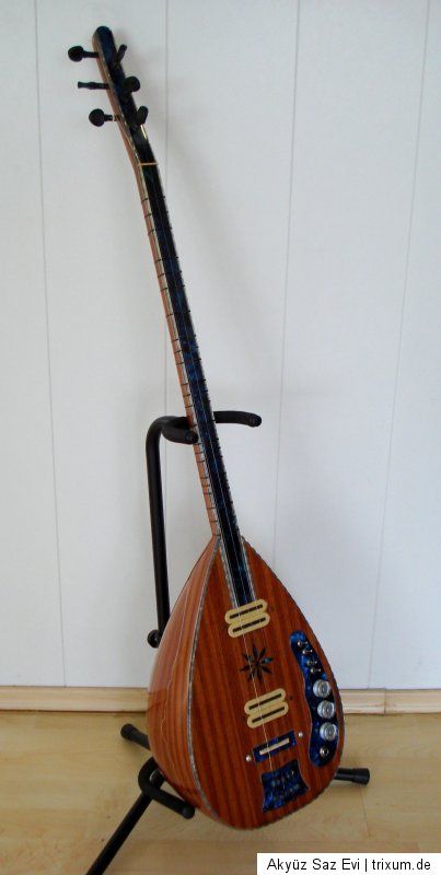 Yeni Elektro SAZ // BAGLAMA (NECARMAN manyetik) Akyüz Saz Evi