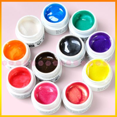 11 Farbe set UV Gel Farbgel fuer Nagelstudio French 5mL Profi.