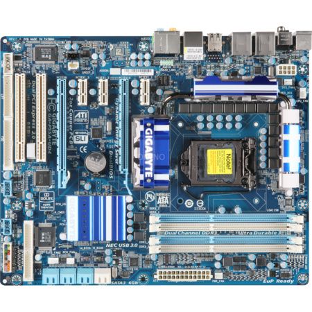 GIGABYTE GA P55A UD4 ATX Mainboard Intel Sockel 1156 eSATA FiWi USB 3