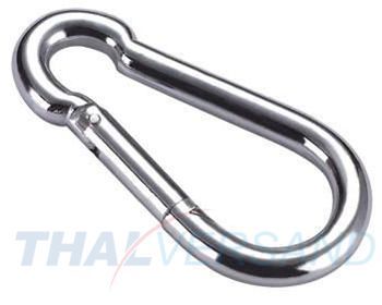 50 Stück Feuerwehr Karabinerhaken 10 x 100mm Karabiner Stahl verzinkt