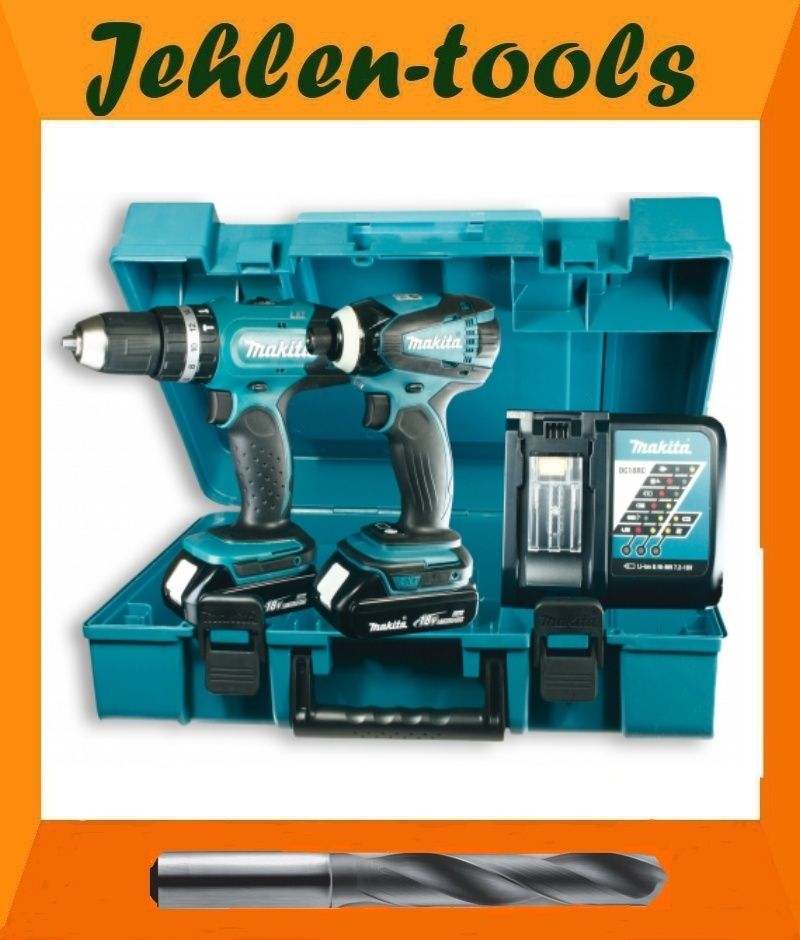 Makita DK1858 Combo Kit BHP453RHE + BTD146 Akkuschrauber Akku