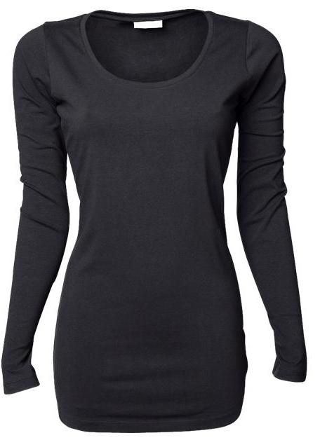 Ladies Stretch Long Sleeve Langarm Stretch T Shirt Extra Long TeeJays