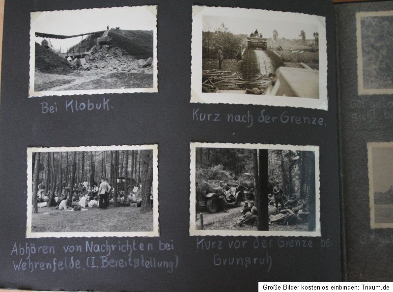 Weltkrieg / WK II KLASSE Fotoalbum Feldzug in Polen