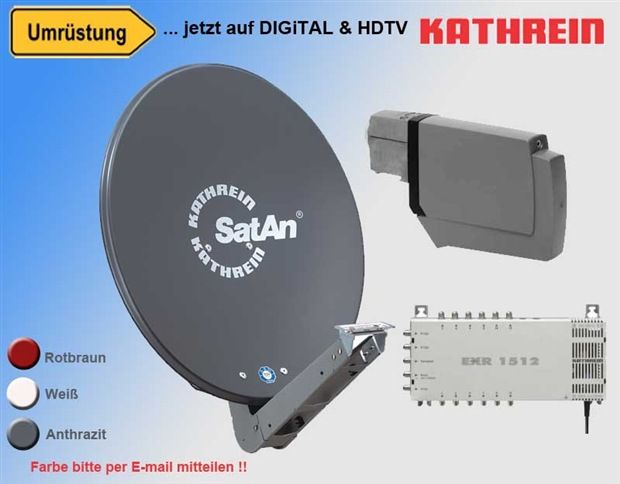 Kathrein Satanlage Spiegel CAS90 + UAS584 + EXR1512 NEU