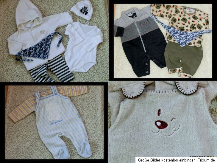 81Tlg.Junge Kleidung Paket@ Baby Erstausstattung Paket Gr.50, 56, 62