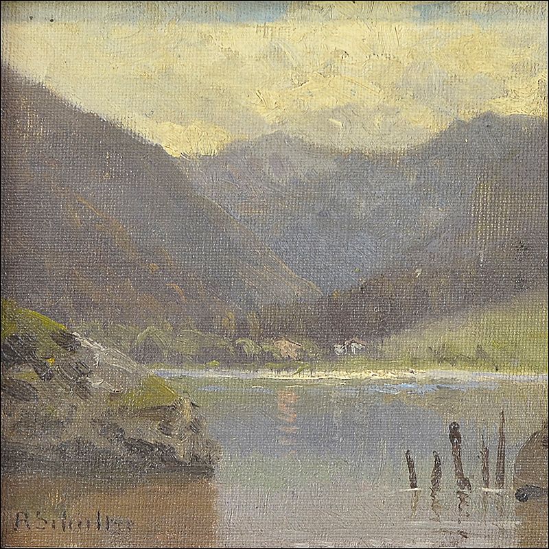 ROBERT SCHULTZE (DT., 1828 MAGDEBURG – 1910 MÜNCHEN) »BERGSEE« #