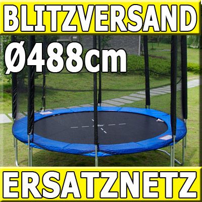 Sicherheitsnetz 488 cm fuer Trampolin Netz Ersatzteil Ersatznetz