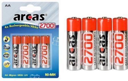 4er ARCAS NI MH R06 MIGNON AA 2700 mAh AKKU