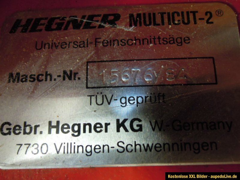 Hegner Multicut 2 universal Feinschnittsäge, Dekupiersäge