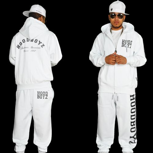 Hoodboyz Basic Hoodboyz Logo Jogginganzug Weiß (67676)