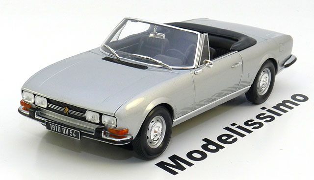 18 Norev Peugeot 504 convertible 1971 silver