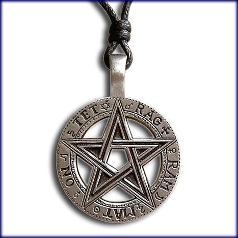 PENTAGRAMM ANHANGER HEXE SATAN WICCA AMULETT GOTHIC WGT KETTENANHANGER