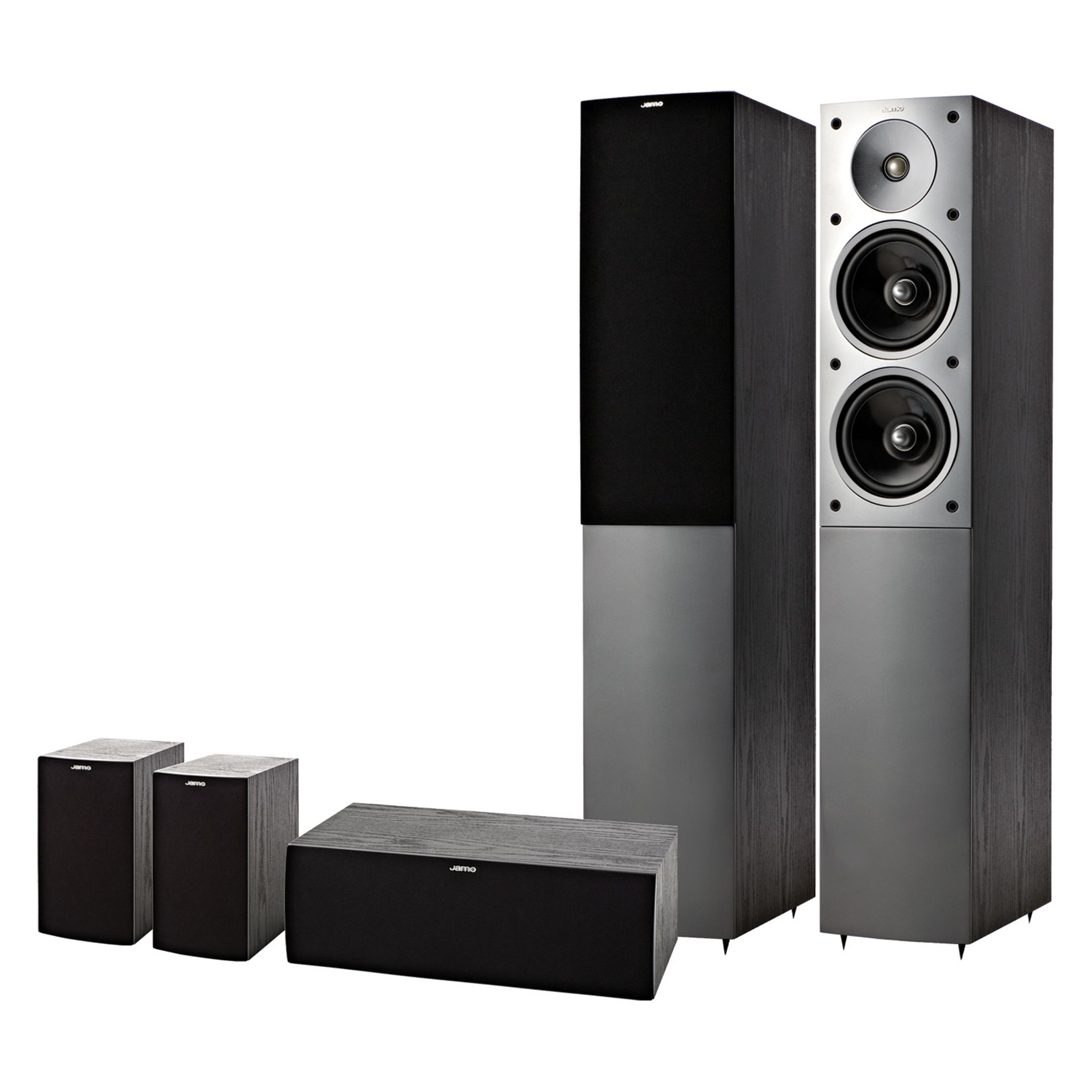 Jamo S 506 HCS 3 Black ASH Set Diffusori Home Theatre