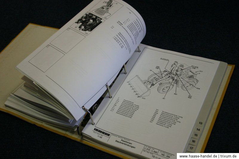 Service Handbuch Radlader Liebherr L 504, L506, L 507, L508, L509