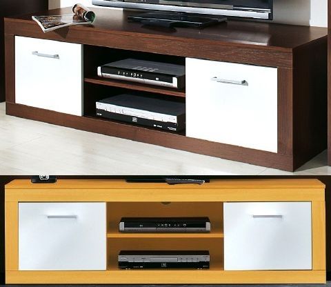 MODERNES DESIGN KOMMODE TV LOWBOARD UNTERSCHRANK 2 KLAPPEN + FÄCHER