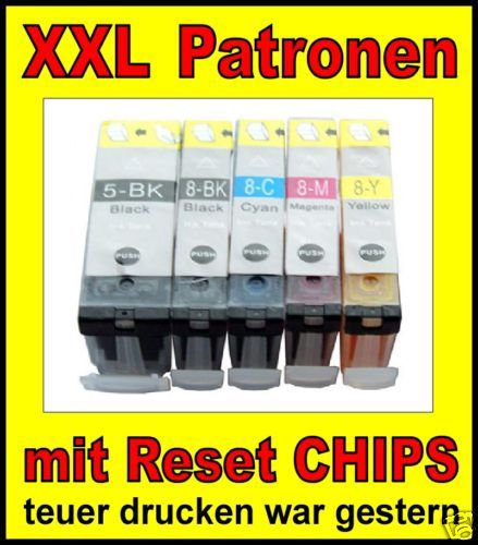 5x Tinte f. Canon PIXMA IP3600 IP4600 / PGI 520 CLI 521