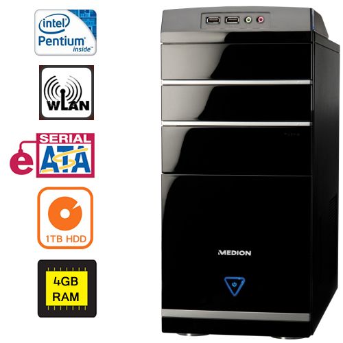 MEDION PC SYSTEM P4306 3,0GHz 4GB RAM 1TB WLAN *B Ware*