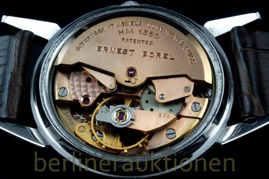 Ernest Borel Incastar Automatic Edelstahl   HAU rare vintage