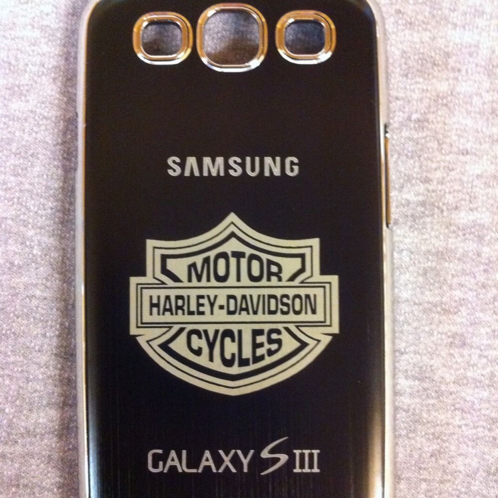 Harley Davidson Laser Engraved metal case for Samsung Galaxy S3