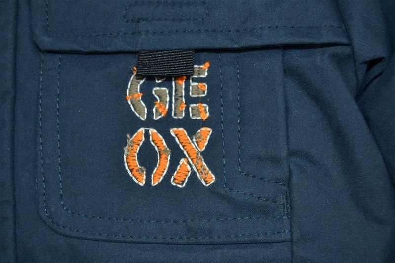 Geox Jacke Winterjacke Daunenjacke Baby Mädchen Jungs Blau Weiß