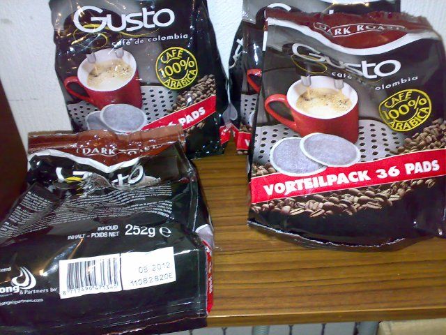 Gusto 144 Pads. 100 % Arabica