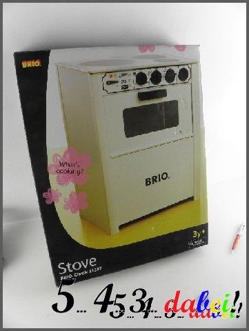 BRIO Kinderofen Kinderherd HOLZ Ofen Stove OVP 