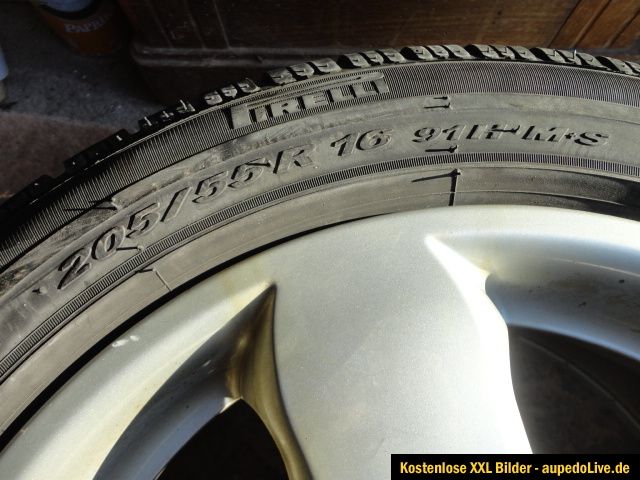 MERCEDES*WINTERRÄDER*PIRELLI*205 / 55 R16 91H*KBA 45369*