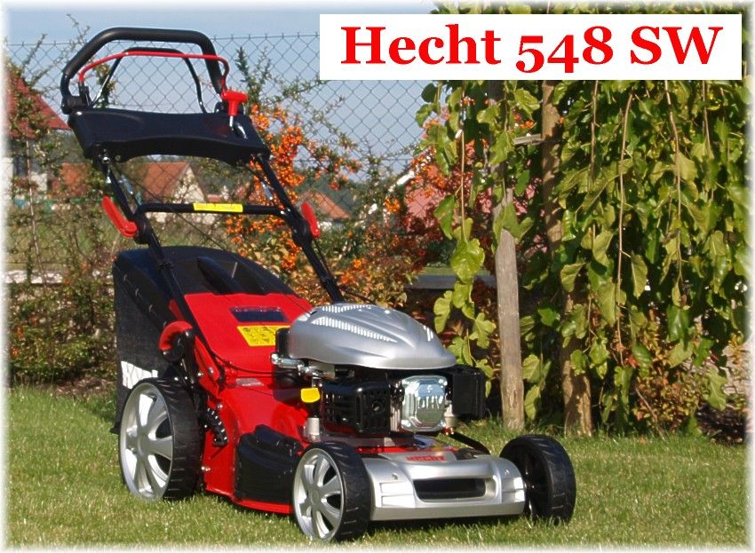 Hecht 548 SW Benzin Rasenmäher Mäher Motormäher 5 in 1 Mulchen