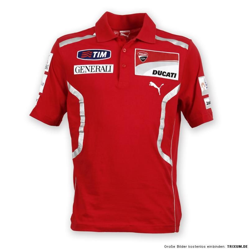 DUCATI Puma Polo T Shirt Replica GP ´11 ROSSI Hayden Moto GP NEU