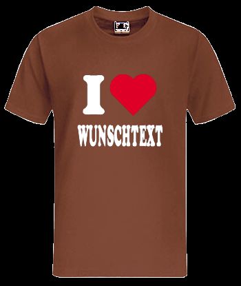 LIEBE Wunschtext T Shirt Text kann frei gewählt werden 10 568