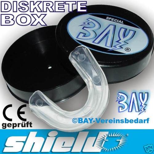 SHIELD ® TOP MARKENWARE Zahnschutz+BOX Mundschutz klar