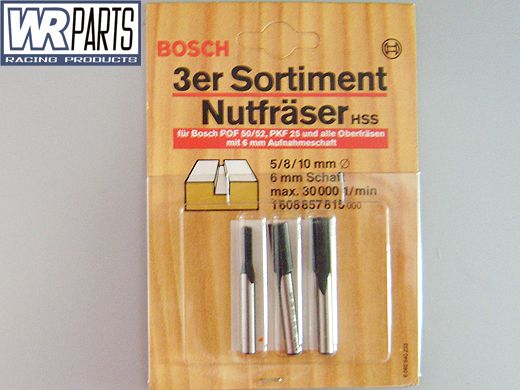 3er Set Nutfräser HSS 5 / 8 / 10 *** BOSCH 1 608 857 815