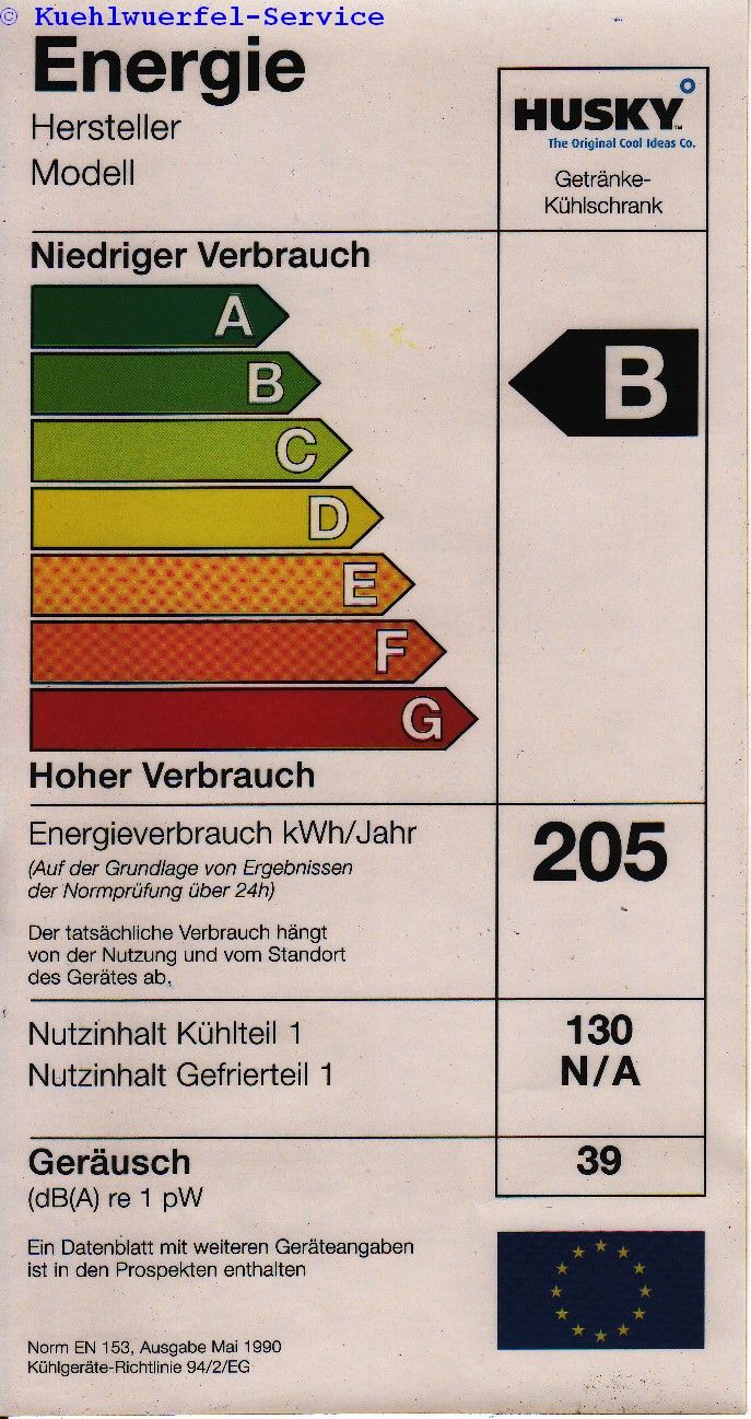 der Geräuschemission erfolgt gemäß der Richtlinie 86/594/EWG