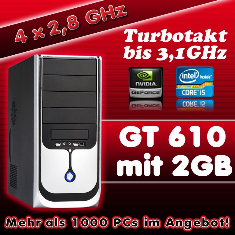 AUFRÜST PC INTEL CORE i5 2300 GT 610   2GB/8GB DDR3 1333 Computer