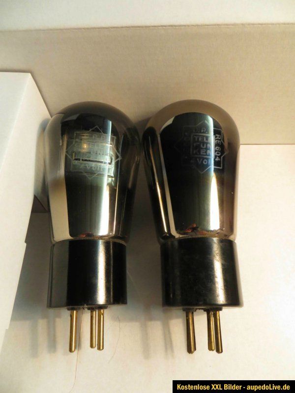 2x Röhre RE604 Telefunken gleiche Messwerte