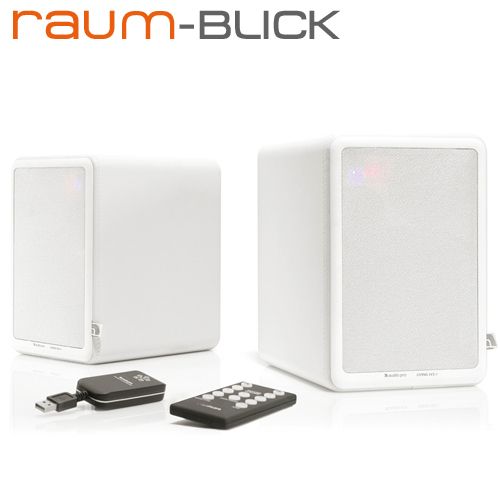 audio pro LIVING LV2E weiss Aktivboxen drahtlos Lautsprecher Boxen