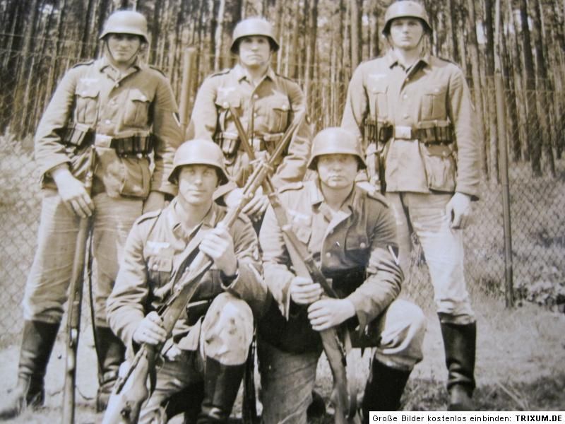 Orig 2. WK WW Foto Pionier  Feldzug Soldaten Uniform Gewehr K98