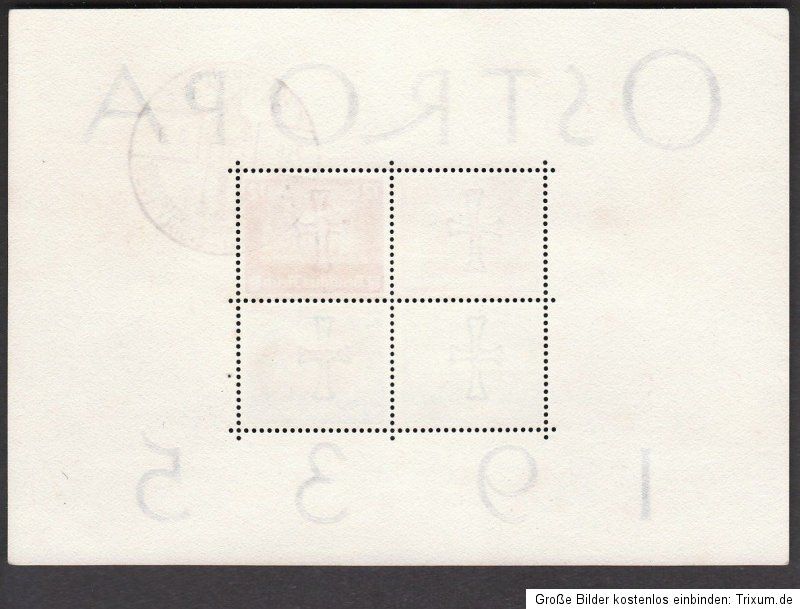 Block 3 OSTROPA Sonderstempel Königsberg 23.6.1935