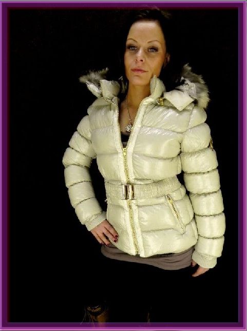 JOLINA Edel Glanz Steppjacke Gr. L 40 Lack Jacke Damen Winterjacke