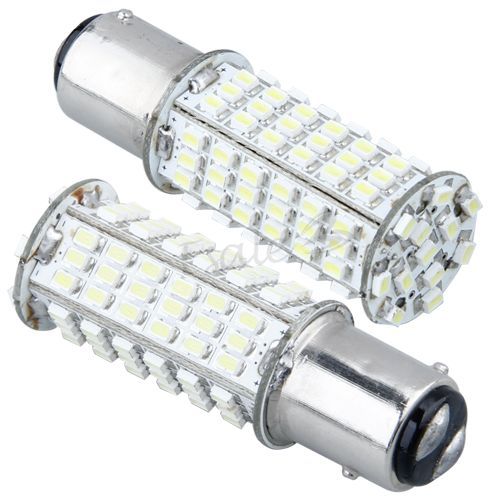 2x 102 SMD LED Lampe Birne P21/5W 1157 Bremslicht Weiß