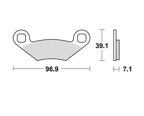 Bremsbeläge O Polaris 800 RZR MCB619